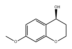 2H-1-Benzopyran-4-ol, 3,4-dihydro-7-methoxy-, (4S)- Struktur