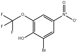 2-Bromo-4-nitro-6-(trifluoromethoxy)phenol Struktur