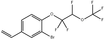 3-Bromo-4-[1,1,2-trifluoro-2-(trifluoromethoxy)ethoxy]styrene Structure