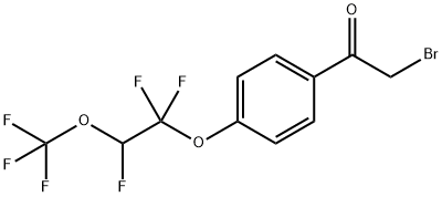 4-[1,1,2-Trifluoro-2-(trifluoromethoxy)ethoxy]phenacyl bromide Struktur