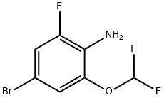 4-Bromo-2-(difluoromethoxy)-6-fluoroaniline Struktur