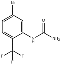 5-Bromo-2-(trifluoromethyl)phenylurea Struktur