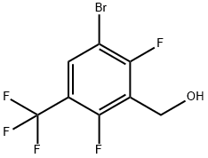 3-Bromo-2,6-difluoro-5-(trifluoromethyl)benzyl alcohol Struktur