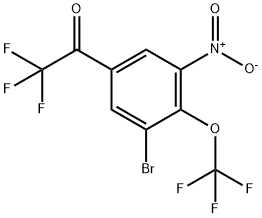 2,2,2-Trifluoro-3’-bromo-5’-nitro -4’-(trifluoromethoxy)acetophenone Structure