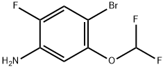 4-Bromo-5-(difluoromethoxy)-2-fluoroaniline Struktur