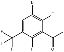 3-Bromo-2,6-difluoro-5-(trifluoromethyl)acetophenone Struktur