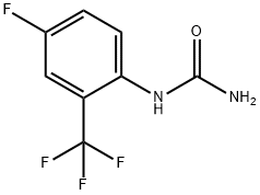 4-Fluoro-2-(trifluoromethyl)phenylurea Struktur