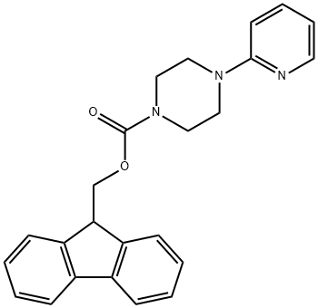 1-(Pyridin-2-yl)piperazine, N-FMOC protected Struktur