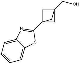 (3-(Benzo[d]thiazol-2-yl)bicyclo[1.1.1]pentan-1-yl)methanol Struktur