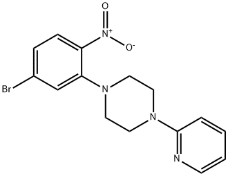 1-(5-Bromo-2-nitrophenyl)-4-(pyridin-2-yl)piperazine Struktur