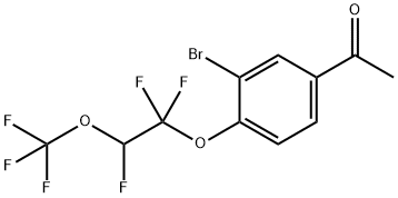 3-Bromo-4'-[1,1,2-trifluoro-2-(trifluoromethoxy)ethoxy]acetophenone Structure