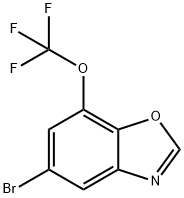 5-Bromo-7-(trifluoromethoxy)-1,3-benzoxazole Struktur