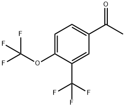 4'-(Trifluoromethoxy)-3'-(trifluoromethyl)acetophenone Struktur