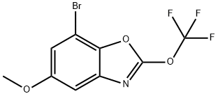 7-Bromo-5-methoxy-2-(trifluoromethoxy)-1,3-benzoxazole Struktur