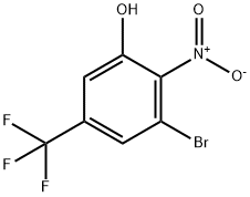 3-Bromo-5-hydroxy-4-nitrobenzotrifluoride Struktur