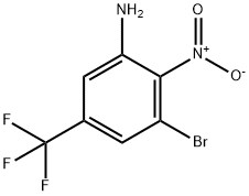 3-Amino-5-bromo-4-nitrobenzotrifluoride Struktur