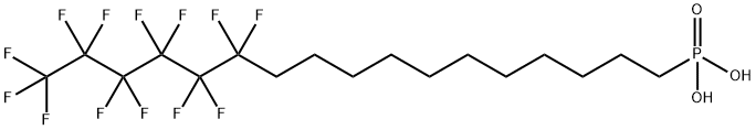 (12,12,13,13,14,14,15,15,16,16,17,17,17-Tridecafluoroheptadec-1-yl)phosphonic acid Struktur