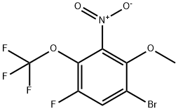 6-Bromo-4-fluoro-2-nitro-3-(trifluoromethoxy)anisole Structure