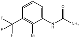 2-Bromo-3-(trifluoromethyl)phenylurea Struktur