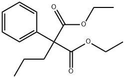 Propanedioic acid, 2-phenyl-2-propyl-, 1,3-diethyl ester Struktur