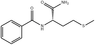 N-α-Benzoyl-L-methioninamide Struktur