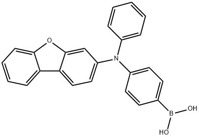 Boronic acid, B-[4-(3-dibenzofuranylphenylamino)phenyl]- Struktur