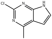 7H-Pyrrolo[2,3-d]pyrimidine, 2-chloro-4-methyl- Struktur