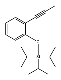 Benzene, 1-(1-propyn-1-yl)-2-[[tris(1-methylethyl)silyl]oxy]- Struktur