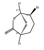 6-Oxabicyclo[3.2.1]octan-7-one, 4-bromo-, (1R,4S,5R)-rel- Struktur