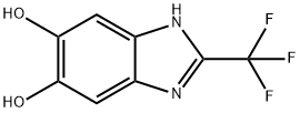 1H-Benzimidazole-5,6-diol, 2-(trifluoromethyl)- Struktur