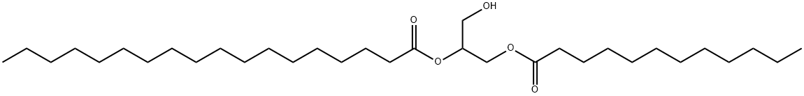 1-Lauroyl-2-Stearoyl-rac-glycerol Struktur