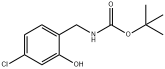 Carbamic acid, N-[(4-chloro-2-hydroxyphenyl)methyl]-, 1,1-dimethylethyl ester Struktur