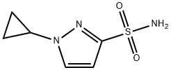 1H-Pyrazole-3-sulfonamide, 1-cyclopropyl- Struktur