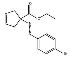 3-Cyclopentene-1-carboxylic acid, 1-[[(4-bromophenyl)methylene]amino]-, ethyl ester