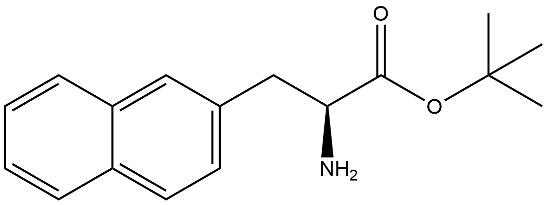 2-Naphthalenepropanoic acid, α-amino-, 1,1-dimethylethyl ester, (αS)- Struktur