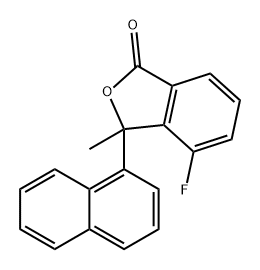 1(3H)-Isobenzofuranone, 4-fluoro-3-methyl-3-(1-naphthalenyl)-