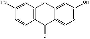 3,6-Dihydroxyanthracen-9(10H)-one Struktur