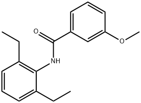 Benzamide, N-(2,6-diethylphenyl)-3-methoxy- Struktur