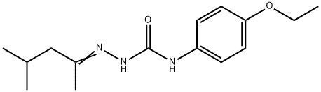 Hydrazinecarboxamide, 2-(1,3-dimethylbutylidene)-N-(4-ethoxyphenyl)- Struktur