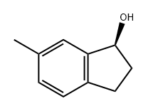 1H-Inden-1-ol, 2,3-dihydro-6-methyl-, (1S)- Struktur