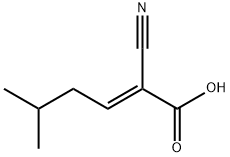 2-Hexenoic acid, 2-cyano-5-methyl-, (E)- (8CI) Struktur