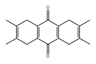 9,10-Anthracenedione, 1,4,5,8-tetrahydro-2,3,6,7-tetramethyl- Struktur