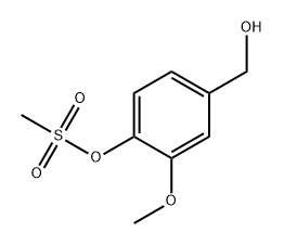 Benzenemethanol, 3-methoxy-4-[(methylsulfonyl)oxy]- Struktur