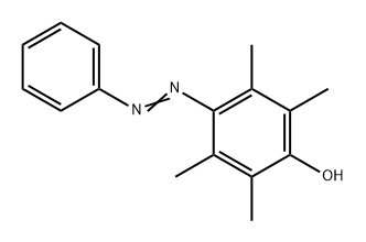 Phenol, 2,3,5,6-tetramethyl-4-(2-phenyldiazenyl)- Struktur