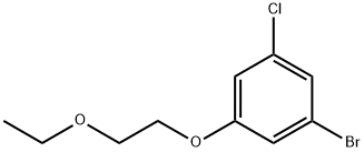 1-Bromo-3-chloro-5-(2-ethoxyethoxy)benzene Struktur