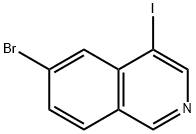 6-bromo-4-iodoisoquinoline Struktur