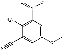 Benzonitrile, 2-amino-5-methoxy-3-nitro- Struktur