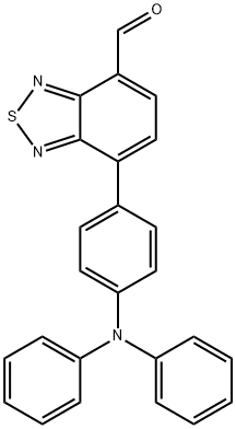 2,1,3-Benzothiadiazole-4-carboxaldehyde, 7-[4-(diphenylamino)phenyl]- Struktur