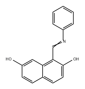 2,7-Naphthalenediol, 1-[(phenylimino)methyl]-