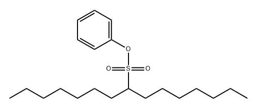 8-Pentadecanesulfonic acid phenyl ester Struktur